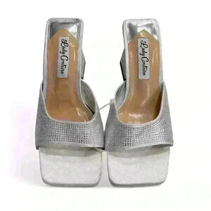 Lady Couture Reese Mule Silver, Size 4